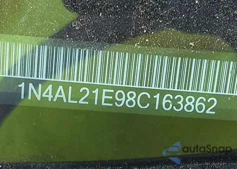 2008 Nissan Altima 2.5 S from USA, damaged, VIN 1N4AL21E98C163862